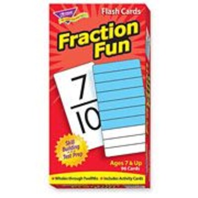 Fraction Fun Flash Cards, 96/BX