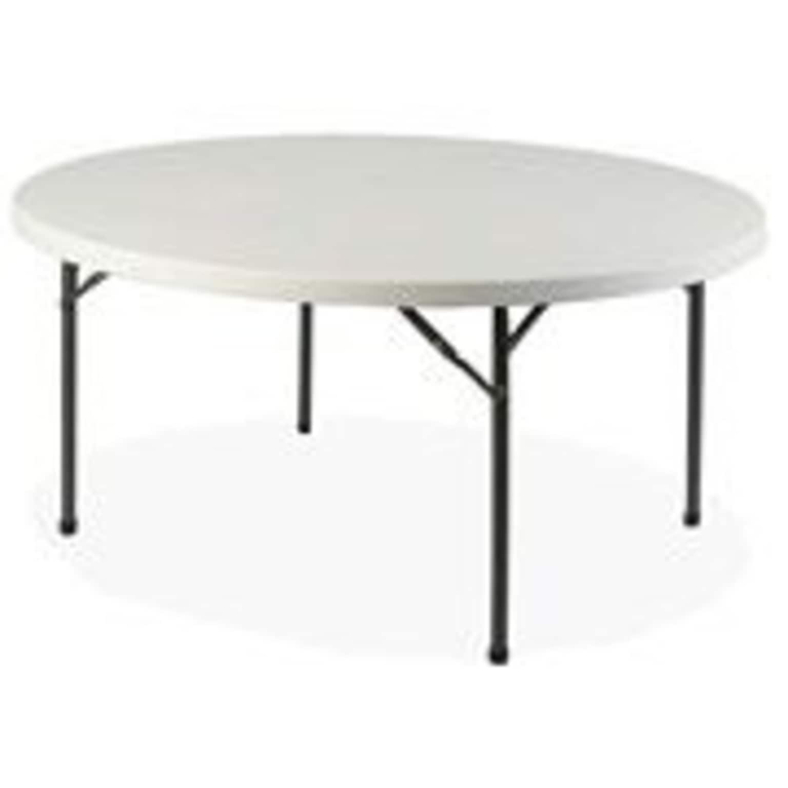 LLR Table, Banquet, 300 Lbs. Capacity, Platinum, 29 1/4H x 48Diameter