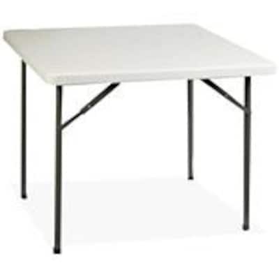Lorell Ultra-Lite Banquet Folding Table, 36W x 36D x 29H, Gray (LLR60328)