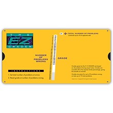 Original E-Z Grader Grading Calculator Teachers Aid Scoring Chart, Yellow Big Print Edition, 10 x