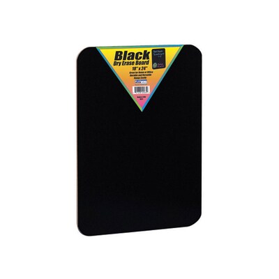 Flipside Black Dry-Erase Whiteboard, 18 x 24 (FLP40085)