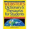 Websters Dictionary & Thesaurus for Students, Second Edition with Full Color Atlas, Paperback (9781596951075)