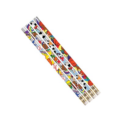 Sport Pizzazz Assortment Pencil, Pack of 12