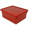 Stowaway Letter Box with Lid, Red, 13 x 10-1/2 x 5