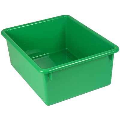 5 Stowaway® Letter Box No Lid, Green, 13 x 10-1/2 x 5