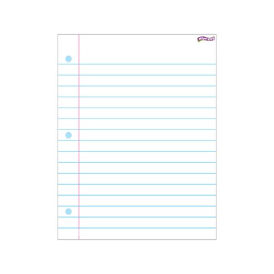 Trend Enterprises Notebook Paper Wipe-Off Chart, 17 x 22, Ages 3+ (T-27308)