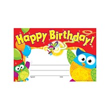 Trend Happy Birthday Owl-Stars! Recognition Awards, 30 CT (T-81044)