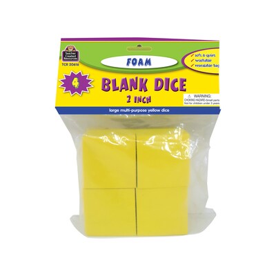 2-Inch Foam Blank Dice from Teacher Created Resources - School