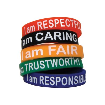 Teacher Created Resources Character Traits Wristbands, Pack of 10 (TCR6569)