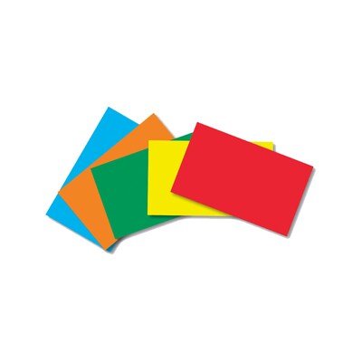 Top Notch Teacher Products Primary Assorted Blank Index Cards, 4 x 6, Pack of 100 (TOP3661Q)