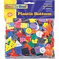 Creativity Street Plastic Buttons, Assorted Colors, 3/4 to 1, 1 lb. (CK-6120)