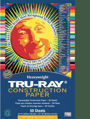 Tru-Ray® Construction Paper; Dark Green, 9 X 12, 50 Sheets