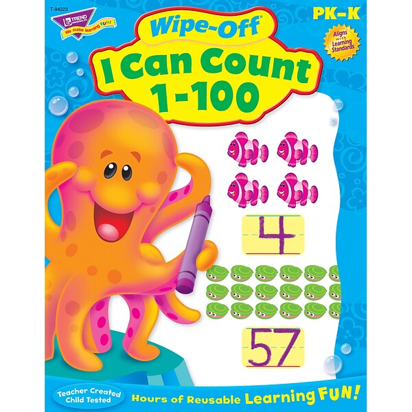 Trend® I Can Count 1-100 Wipe-Off® Book