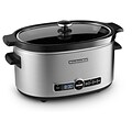6-Quart Slow Cooker - Stainless Steel