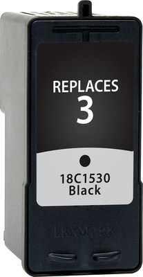 Quill Brand® Remanufactured Lexmark #3 Ink Black (Lifetime Warranty)