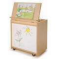 Whitney Brothers Big Book Display With Write and Wipe Back, Natural