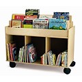 Whitney Brothers Mobile Book Storage Island, Natural
