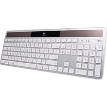 Logitech® Wireless USB Solar Keyboard, Silver (920-003472)