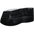 Adesso PCK-208B Wired Ergonomic Keyboard; Black/Gray