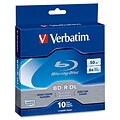 Verbatim® 97335 50GB Blu-ray Dual Layer Disc; Spindle, 10/Pack