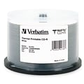 Verbatim® MediDisc 700MB White Thermal Printable CD-R; Spindle, 50/Pack