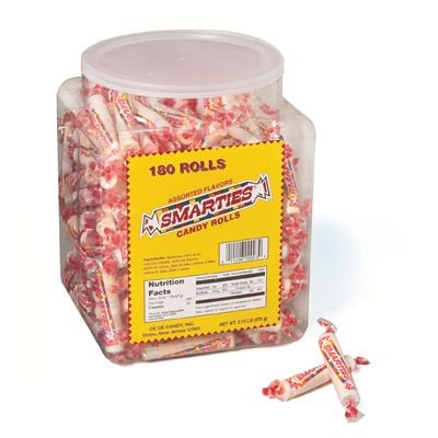 Smarties Hard Candy Assorted Flavors, 180 Pieces (209-00014)
