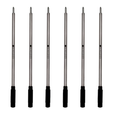 Monteverde® Medium Ballpoint Refill For Cross Ballpoint Pens, 6/Pack, Black