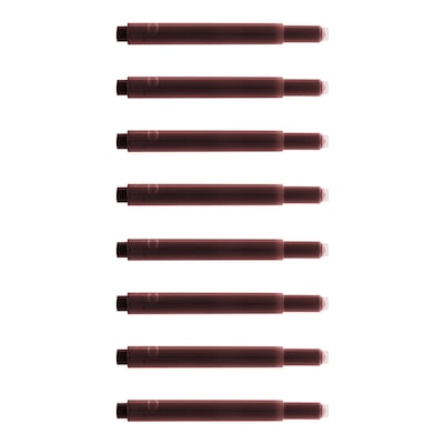 Monteverde Fountain Cartridges Pen Refill, Medium Point, Red Ink, 8 Pack (L303BG)