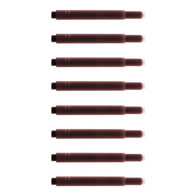 Monteverde Fountain Cartridges Pen Refill, Medium Point, Red Ink, 8 Pack (L303BG)