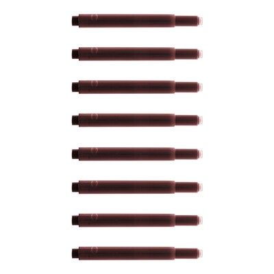 Monteverde Fountain Cartridges Pen Refill, Medium Point, Red Ink, 8 Pack (L303BG)