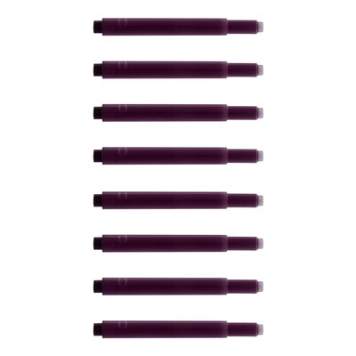 Monteverde Fountain Cartridges Pen Refill, Medium Point, Purple Ink, 8 Pack (L303PL)