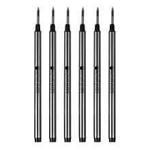 Monteverde Rollerball Pen Refill, Fine Point, Black Ink, 6 Pack (M223BK)