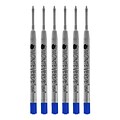 Monteverde® Extra Fine Ballpoint Refill For Parker Ballpoint Pens, 6/Pack, Blue