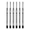 Monteverde Ballpoint Refill For Cross Ballpoint Pens, Medium Point, Black Ink, 6/Pack (P133BK)