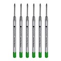 Monteverde® Medium Ballpoint Refill For Parker Ballpoint Pens, 6/Pack, Green