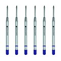 Monteverde® Fine Gel Ballpoint Refill For Parker Gel Ballpoint Pens, 6/Pack, Blue