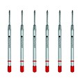 Monteverde® Fine Gel Ballpoint Refill For Parker Gel Ballpoint Pens, 6/Pack, Red