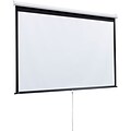 Draper® 207187 109 Luma Manual Wall Ceiling Projection Screen With Auto Return; 16:10, White Casing