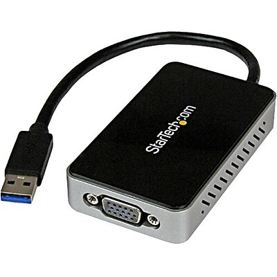 Startech USB 3.0 to VGA External Graphic Adapter With 1-Port USB Hub