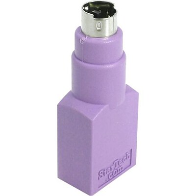 Startech GC46FMKEY Female USB Keyboard to PS/2 Male Replacement Adapter; Purple