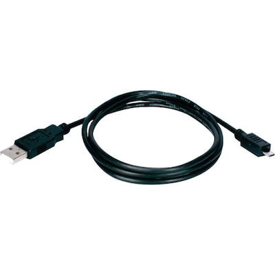 QVS® 3.3 USB A Male/Micro-B Male Power Charger & Data Cable; White
