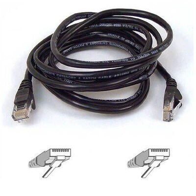 Belkin® A3L791 3 Cat5E Patch Cord; Black