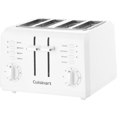 Cuisinart® 4-Slice Compact Plastic Toaster; White