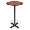 OFM X-Series 24 Round Cafe Height Table, Cherry