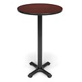 OFM X-Series 24 Round Cafe Height Table, Mahogany