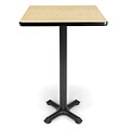 OFM X-Series 24 Cafe Height Table, Oak