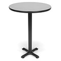 OFM X-Series 30 Round Cafe Height Table, Gray Nebula