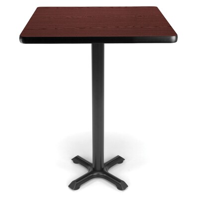 OFM X-Series 30 Cafe Height Table, Mahogany