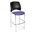 OFM Star Series Fabric Cafe Height Chair, Lavender, 2/Pack