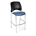 OFM Star Series Fabric Cafe Height Chair, Cornflower Blue, 2/Pack